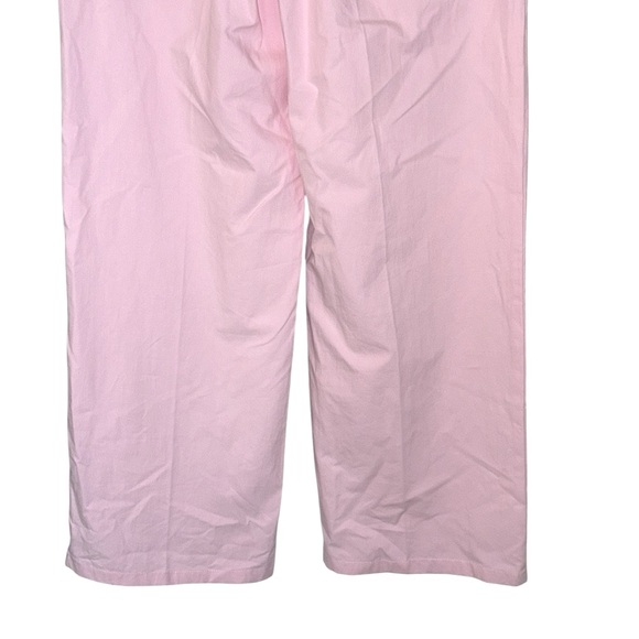NWT Zara Light Pink Straight Leg High Waist Baggy Trousers Pants - M - Picture 11 of 16